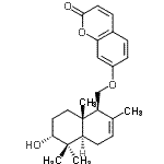 CAS 登录号：41743-46-8， 7-{[(1S,4aR,6R,8aS)-6-羟基-2,5,5,8A-四甲基-1,4,4A,5,6,7,8,8A-八氢-1-萘基]甲氧基}-2H-苯并吡喃-2-酮