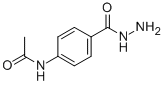 structure of CAS# 41764-73-2, 4-(Acetylamino)-Benzoic Acid Hydrazide;N-(4-Carbazoylphenyl)Acetamide;N-[4-(Aminocarbamoyl)Phenyl]Ethanamide;Sbb000312