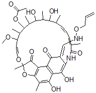 CAS#: 41776-63-0， 3-(Allyloxyiminomethyl)Rifamycin SV