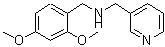 结构式 CAS# 418777-28-3, 1-(2,4-二甲氧基苯基)-N-(3-吡啶基甲基)甲胺