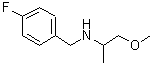 结构式 CAS# 418786-13-7, N-(4-氟苄基)-1-甲氧基-2-丙胺