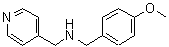 结构式 CAS# 418791-10-3, 1-(4-甲氧基苯基)-N-(4-吡啶基甲基)甲胺