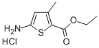 structure of CAS# 41940-43-6, 5-Amino-3-Methyl-2-Thiophenecarboxylic Acid Ethyl Ester Hydrochloride;5-AMINO-3-METHYL-2-THIOPHENECARBOXYLIC ACID ETHYL ESTER HYDROCHLORIDE