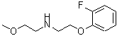 CAS 登录号：420102-44-9， 2-(2-氟苯氧基)-N-(2-甲氧基乙基)乙胺