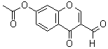 结构式 CAS# 42059-49-4, 3-甲酰基-4-氧代-4H-苯并吡喃-7-基乙酸酯