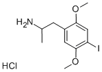 结构式 CAS# 42203-78-1, 2,5-二甲氧基-4-碘代安菲他命盐酸盐