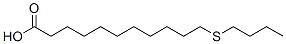 structure of CAS# 4230-06-2, 11-Butylsulfanylundecanoic Acid;11-(Butylthio)Undecanoic Acid;Nsc23324;St002744