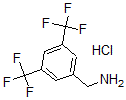 structure of CAS# 42365-62-8, 3,5-Bis(Trifluoromethyl)-Benzenemethanamine Hydrochloride (1:1);(3,5-Bis(Trifluoromethyl)Phenyl)Methanamine Hydrochloride;5-Bis(Trifluoromethyl)Benzylaminehydrochloride;[3,5-BIS(TRIFLUOROMETHYL)PHENYL]METHANAMINE