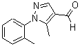 structure of CAS# 423768-40-5, 5-Methyl-1-(2-Methylphenyl)-1H-Pyrazole-4-Carboxaldehyde;5-METHYL-1-(2-METHYLPHENYL)-1H-PYRAZOLE-4-CARBOXALDEHYDE;5-METHYL-1-(2-METHYLPHENYL)-1H-PYRAZOLE-4-CARBALDEHYDE