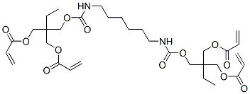 CAS#: 42404-52-4， 2-[[[[[6-[[[2,2-Bis[[(1-Oxoallyl)Oxy]Methyl]Butoxy]Carbonyl]Amino]Hexyl]Amino]Carbonyl]Oxy]Methyl]-2-Ethyl-1,3-Propanediyl Diacrylate