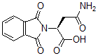 结构式 CAS# 42406-52-0, (alphaS)-alpha-(2-氨基-2-氧代乙基)-1,3-二氢-1,3-二氧代-2H-异吲哚-2-乙酸