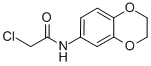 structure of CAS# 42477-07-6, 2-Chloro-N-(2,3-Dihydro-Benzo[1,4]Dioxin-6-Yl)-Acetamide;2-Chloro-N-(2,3-Dihydro-1,4-Benzodioxin-7-Yl)Ethanamide;Bas 05311677;Zinc03885309