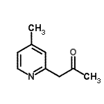 structure of CAS# 42508-80-5, 1-(4-Methyl-2-Pyridinyl)Acetone;1-(4-methyl-2-pyridyl)acetone;1-(4-methylpyridin-2-yl)acetone;2-propanone, 1-(4-methyl-2-pyridinyl)