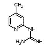 CAS 登录号：425376-97-2， 1-(4-甲基-2-吡啶基)胍