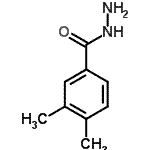 structure of CAS# 42596-61-2, 3,4-Dimethylbenzohydrazide;1,2-dimethylbenzene-4-carbohydrazide;3,4-dimethylbenzohydrazide;3,4-Dimethylbenzohydrazide #