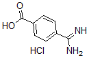 结构式 CAS# 42823-72-3, 4-(氨基亚胺甲基)-苯甲酸盐酸盐(1:1)
