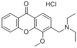 CAS#: 42840-06-2， 3-(Diethylaminomethyl)-4-Methoxyxanthen-9-One Hydrochloride