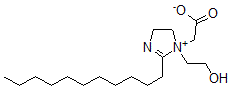 CAS 登录号：42852-72-2， 2-[1-(2-羟基乙基)-2-十一烷基-4,5-二氢咪唑-1-鎓-1-基]乙酸酯