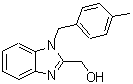 structure of CAS# 428856-23-9, [1-(4-Methylbenzyl)-1H-Benzimidazol-2-Yl]Methanol;[1-(4-Methylbenzyl)-1H-benzimidazol-2-yl]methanol;{1-[(4-methylphenyl)methyl]-1H-1,3-benzodiazol-2-yl}methanol;{1-[(4-methylphenyl)methyl]benzimidazol-2-yl}methan-1-ol