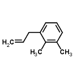 结构式 CAS# 42918-22-9, 1-烯丙基-2,3-二甲基-苯