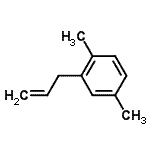 structure of CAS# 42918-26-3, 2-Allyl-1,4-Dimethylbenzene;3-(2,5-Dimethylphenyl)-1-propene