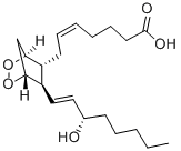 structure of CAS# 42935-17-1, Prostaglandin H2;7-[3-(3-Hydroxyoct-1-Enyl)-5,6-Dioxabicyclo[2.2.1]Heptan-2-Yl]Hept-5-Enoic Acid;(5Z, 13E)-(15S)-9Alpha,11Alpha-Epidioxy-15-Hydroxyprosta-5,13-Dienoate;Prostaglandin-H2