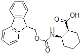 structure of CAS# 430460-38-1, (1S,2R)-2-[[(9H-Fluoren-9-Ylmethoxy)Carbonyl]Amino]-Cyclohexanecarboxylic Acid;(1S,2R)-FMOC-2-AMINOCYCLOHEXANE CARBOXYLIC ACID;(1S,2R)-Fmoc-Aminocyclohexane Carboxylic Acid;(1S,2R)-FMOC-ACHC