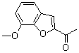 结构式 CAS# 43071-52-9, 1-(7-甲氧基-2-苯并呋喃基)-乙酮