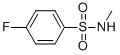 structure of CAS# 433-14-7, 4-Fluoro-N-Methylbenzenesulphonamide;4-Fluoro-N-Methylbenzenesulphonamide;4-Fluoro-N-Methylbenzenesulfonamide;N-Methyl 4-Fluorobenzenesulfonamide