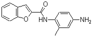 structure of CAS# 433252-24-5, N-(4-Amino-2-Methylphenyl)-2-Benzofurancarboxamide;N-(4-Amino-2-Methyl-Phenyl)Benzofuran-2-Carboxamide;N-(4-Amino-2-Methylphenyl)-2-Benzofurancarboxamide;N-(4-Amino-2-Methyl-Phenyl)-1-Benzofuran-2-Carboxamide