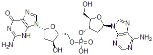 CAS 登录号：4336-87-2， 脱氧腺苷酰-(3'-5')-脱氧鸟苷