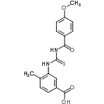 CAS#: 433693-57-3， 3-{[(4-Methoxybenzoyl)Carbamothioyl]Amino}-4-Methylbenzoic Acid