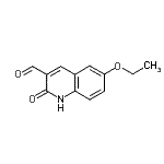 结构式 CAS# 433975-12-3, 6-乙氧基-2-氧代-1,2-二氢-3-喹啉甲醛