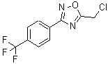structure of CAS# 435303-34-7, 5-(Chloromethyl)-3-[4-(Trifluoromethyl)Phenyl]-1,2,4-Oxadiazole;[1,2,4]oxadiazole;5-Chlorom<wbr>ethyl-3-(<wbr>4-(triflu<wbr>oromethyl<wbr>)phenyl)-<wbr>[1,2,4]ox<wbr>adiazole;5-Chloromethyl-3-(4-trifluoromethyl-phenyl)-