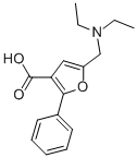 structure of CAS# 435341-94-9, 5-Diethylaminomethyl-2-Phenyl-Furan-3-Carboxylic Acid;5-(Diethylammoniomethyl)-2-Phenyl-Furan-3-Carboxylate;5-(Diethylammoniomethyl)-2-Phenyl-3-Furancarboxylate;5-(Diethylammoniomethyl)-2-Phenyl-3-Furoate