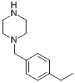 结构式 CAS# 435341-97-2, 1-(4-乙基-苄基)-哌嗪