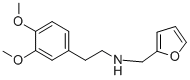 结构式 CAS# 435345-23-6, [2-(3,4-二甲氧基-苯基)-乙基]-呋喃-2-甲胺