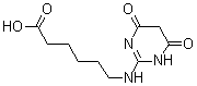 结构式 CAS# 435345-32-7, 6-(4,6-二氧代-1,4,5,6-四氢-嘧啶-2-基氨基)-己酸