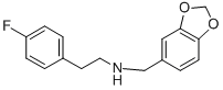 structure of CAS# 435345-36-1, Benzo[1,3]Dioxol-5-Ylmethyl-[2-(4-Fluoro-Phenyl)-Ethyl]-Amine;1,3-Benzodioxol-5-Ylmethyl-[2-(4-Fluorophenyl)Ethyl]Ammonium;Zinc01846734