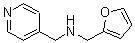 结构式 CAS# 436086-98-5, N-(2-呋喃基甲基)-4-吡啶甲胺