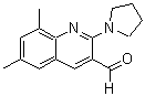 structure of CAS# 436088-26-5, 6,8-Dimethyl-2-Pyrrolidin-1-Yl-Quinoline-3-Carbaldehyde