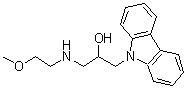 structure of CAS# 436088-68-5, 1-(9H-Carbazol-9-Yl)-3-[(2-Methoxyethyl)Amino]-2-Propanol;1-Carbazol-9-yl-3-(2-methoxy-ethylamino)-propan-2-;1-Carbazol-9-yl-3-(2-methoxy-ethylamino)-propan-2-ol;ol