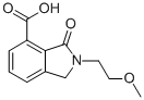 structure of CAS# 436093-44-6, 2-(2-Methoxy-Ethyl)-3-Oxo-2,3-Dihydro-1H-Isoindole-4-Carboxylic Acid;2-(2-Methoxyethyl)-3-Oxo-Isoindoline-4-Carboxylate;2-(2-Methoxyethyl)-3-Oxo-4-Isoindolinecarboxylate;3-Keto-2-(2-Methoxyethyl)Isoindoline-4-Carboxylate