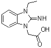 structure of CAS# 436099-71-7, (2-Amino-1-Ethyl-1H-3,1-Benzimidazol-3-Ium-3-Yl)Acetic acid;(3-Ethyl-2-imino-2,3-dihydro-benzoimidazol-1-yl)-a;(3-Ethyl-2-imino-2,3-dihydro-benzoimidazol-1-yl)-acetic acid;(3-ETHYL-2-IMINO-2,3-DIHYDRO-BENZOIMIDAZOL-1-YL)-ACETICACID