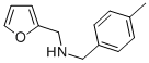 structure of CAS# 436099-83-1, Furan-2-Ylmethyl-(4-Methyl-Benzyl)-Amine;2-Furylmethyl-[(4-Methylphenyl)Methyl]Ammonium;2-Furylmethyl-(4-Methylbenzyl)Ammonium;Zinc00300135