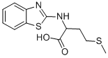 结构式 CAS# 436810-97-8, 2-(苯并噻唑-2-基氨基)-4-甲硫基-丁酸