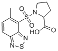 structure of CAS# 436811-15-3, 1-(5-Methyl-Benzo[1,2,5]Thiadiazole-4-Sulfonyl)-Pyrrolidine-2-Carboxylic Acid;(2S)-1-[(6-Methyl-2,1,3-Benzothiadiazol-7-Yl)Sulfonyl]-2-Pyrrolidinecarboxylate;(2S)-1-(5-Methylpiazthiol-4-Yl)Sulfonylpyrrolidine-2-Carboxylate;Zinc00045654