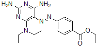 CAS#: 4369-91-9， Ethyl 4-[[2,4-Diamino-6-(Diethylamino)Pyrimidin-5-Yl]Azo]Benzoate