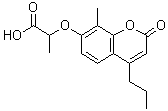 structure of CAS# 438027-08-8, 2-[(8-Methyl-2-Oxo-4-Propyl-2H-Chromen-7-Yl)Oxy]Propanoic Acid;2-((8-met<wbr>hyl-2-oxo<wbr>-4-propyl<wbr>-2H-chrom<wbr>en-7-yl)o<wbr>xy)propan<wbr>oic acid;2-(8-Meth<wbr>yl-2-oxo-<wbr>4-propyl-<wbr>2H-chrome<wbr>n-7-yloxy<wbr>)-propion<wbr>ic acid;2-[(8-met<wbr>hyl-2-oxo<wbr>-4-propyl<wbr>-2H-chrom<wbr>en-7-yl)o<wbr>xy]propan<wbr>oic acid