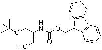 structure of CAS# 438239-26-0, 9H-Fluoren-9-Ylmethyl {(2S)-1-Hydroxy-3-[(2-Methyl-2-Propanyl)Oxy]-2-Propanyl}Carbamate;N-FMOC-(S)-2-AMINO-3-T-BUTOXY-1-PROPANOL;N-Fmoc-(S)-2-amino-3-tert-butoxy-1-propanol;ZINC02539869